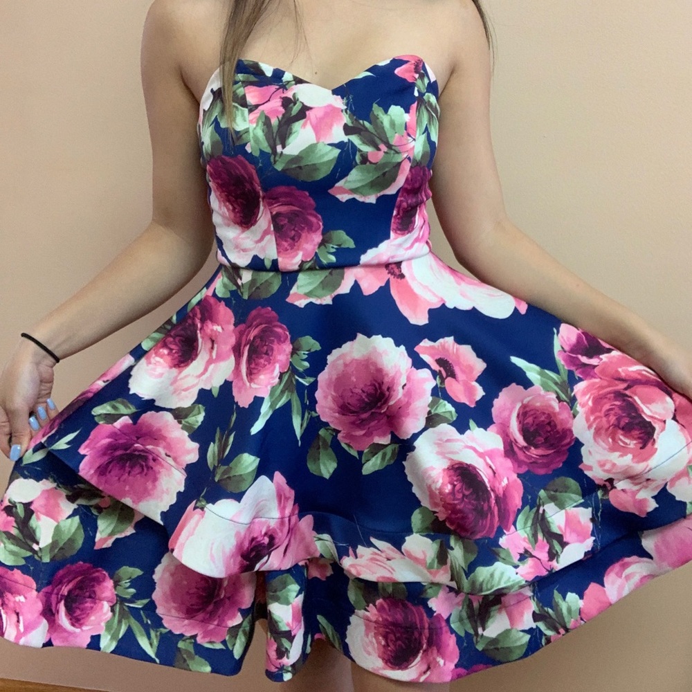 floral party dress